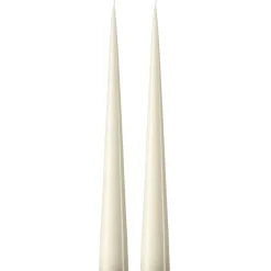 Ester & erik kegelkaars 37 cm 2-pack gelakt, Ivory 06-0< Kaarsen