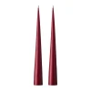 Ester & erik kegelkaars 37 cm 2-pack mat, Deep wine 44/2< Kaarsen