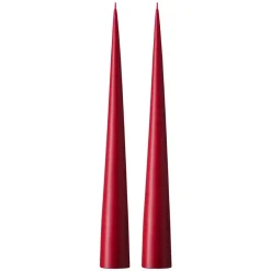 Ester & erik kegelkaars 37 cm 2-pack mat, Wine 44< Kaarsen