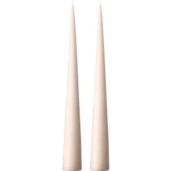 Ester & erik kegelkaars 37 cm 2-pack mat, Linen grey 22< Kaarsen