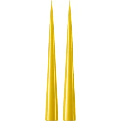 Ester & erik kegelkaars 37 cm 2-pack gelakt, Lemon drop 15-0< Kaarsen