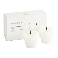 Ester & erik refill voor buitenkaarsenhouder 2-pack, Large< Kaarsen