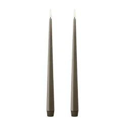 Ester & erik taper kaars LED 2-pack, 77 Caviar , 30 cm< Led-Kaarsen