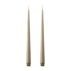 Ester & erik taper kaars LED 2-pack, 18 Nougat note , 30 cm< Led-Kaarsen