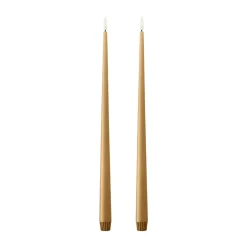 Ester & erik taper kaars LED 2-pack, 27 Almond butter, 40 cm< Led-Kaarsen