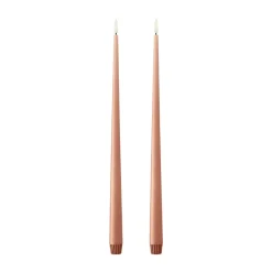 Ester & erik taper kaars LED 2-pack, 20 Rosy caramel, 40 cm< Led-Kaarsen