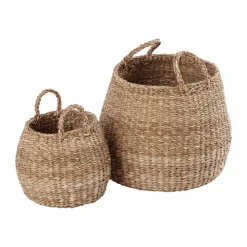 Dixie Esther opbergmand met handvat 2-pack, Natural< Opbergmanden