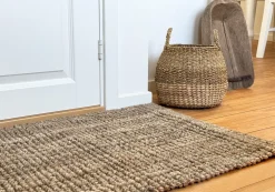 Dixie Esther opbergmand met handvat 2-pack, Natural< Opbergmanden