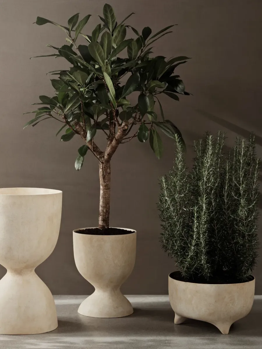 Ferm Living Evoke pot 45 cm, Warm Sand< Bloempotten