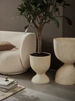 Ferm Living Evoke pot 45 cm, Warm Sand< Bloempotten