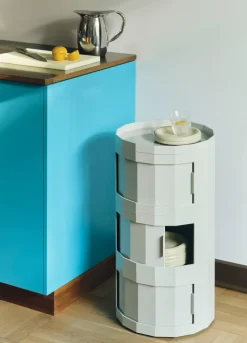 HAY Facet Cabinet 30 bijzettafel, Mistgrijs< Kasten & Vitrines