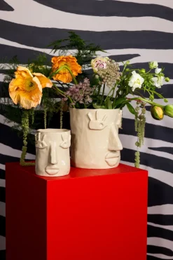Byon Facy pot S 15,5x12x15 cm, Beige< Bloempotten