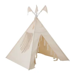 Bloomingville Fardin Tipitent 110x110x140 cm, Natuur< Kinderkamer Interieuraccessoires|Kinderkamer Interieuraccessoires