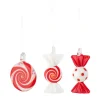 Bloomingville Feestelijke decoratiehangers 3 delen, Rood< Kerstdecoraties