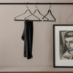 Ferm Living kleerhanger 3-pack, zwart< Kapstokken & Hangrekken|Haken & Hangers