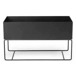 Ferm Living plant box large, Black< Bloempotten