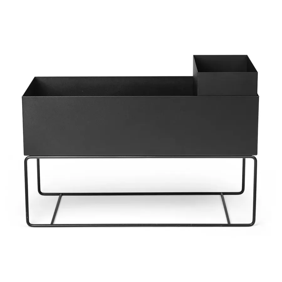 Ferm Living plant box large, Black< Bloempotten