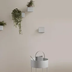 Ferm Living plant box rond, lichtgrijs< Bloempotten