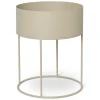 Ferm Living plant box rond, Cashmere< Bloempotten