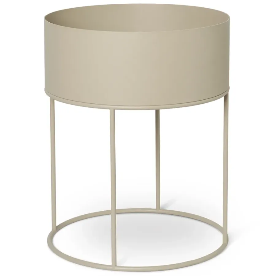 Ferm Living plant box rond, Cashmere< Bloempotten
