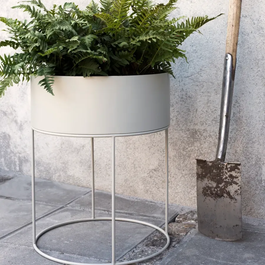 Ferm Living plant box rond, Cashmere< Bloempotten