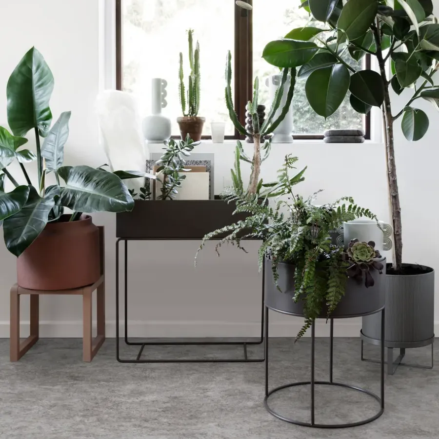 Ferm Living plantenbak, zwart< Bloempotten