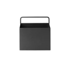 Ferm Living wall box square, zwart< Planken & Planksystemen