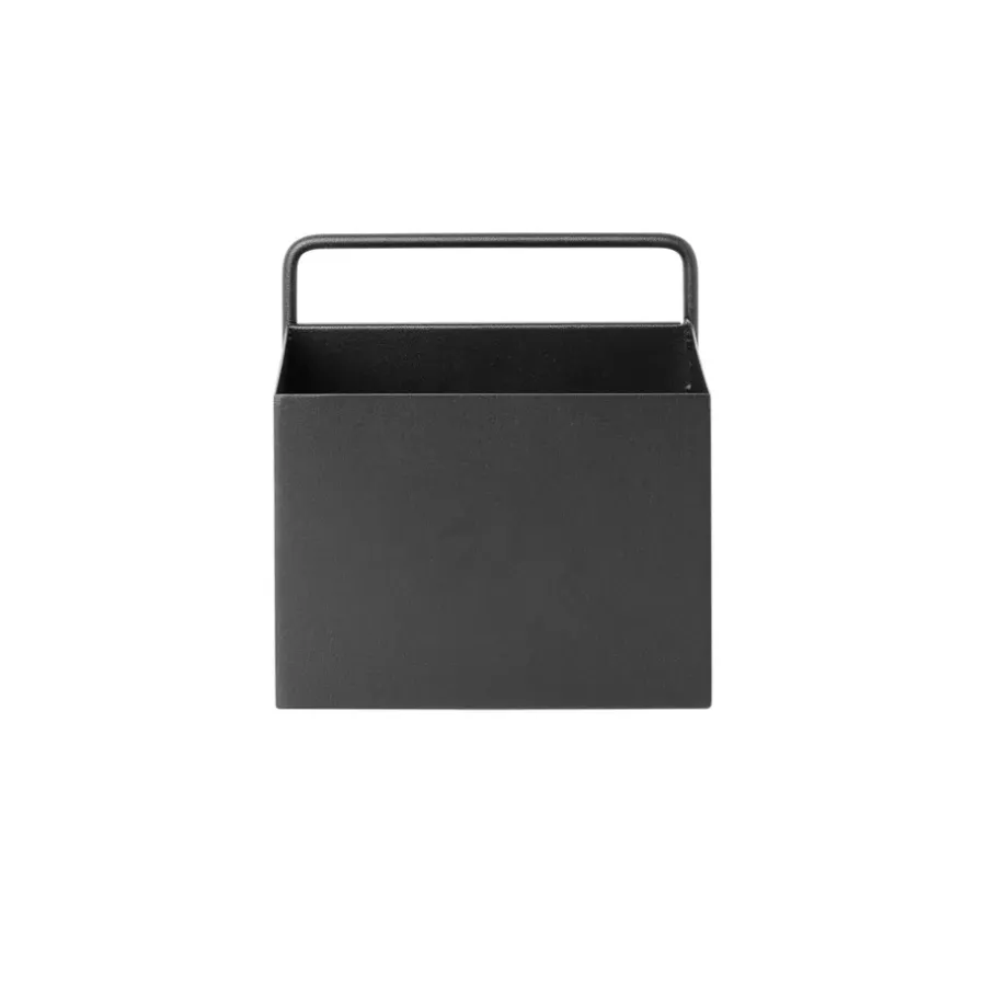 Ferm Living wall box square, zwart< Planken & Planksystemen