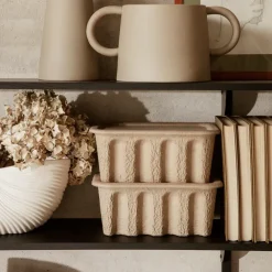Ferm Living Ferm opbergdoos papier klein 2-pack, Bruin< Opbergoplossingen Voor De Kinderkamer|Opbergmanden