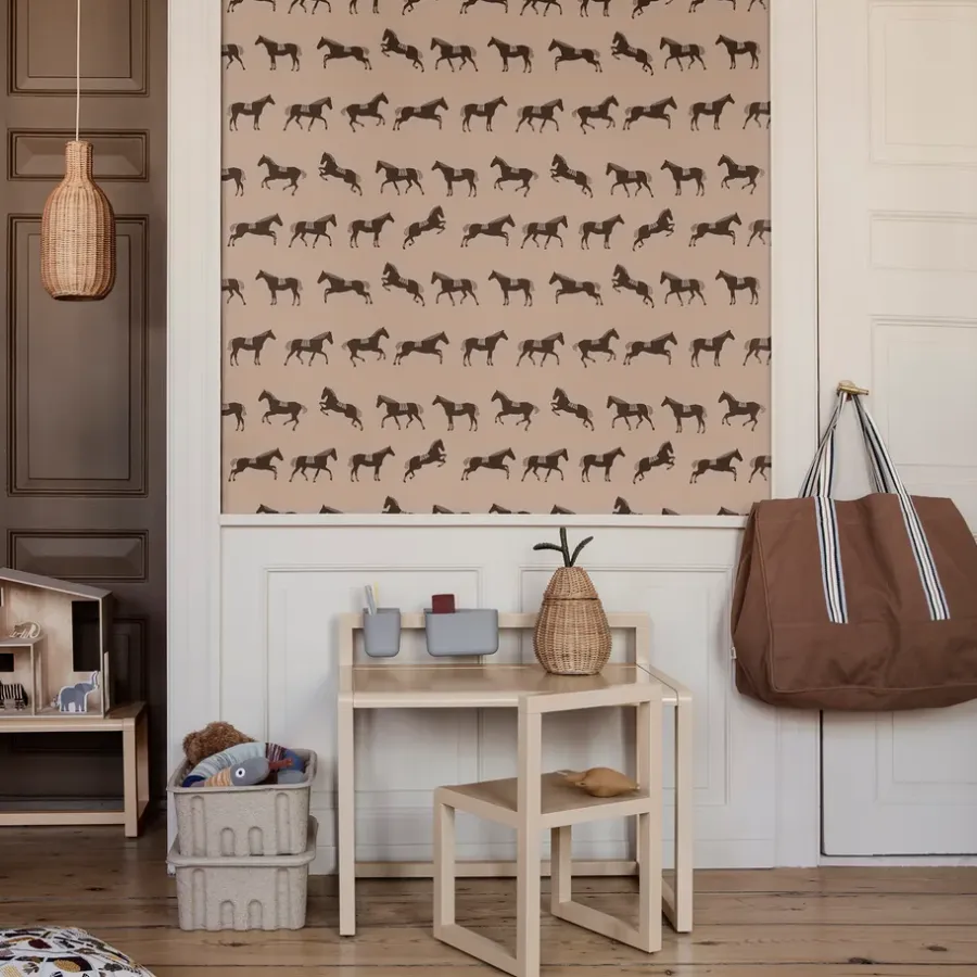 Ferm Living Ferm opbergdoos papier met deksel 2-pack, Bruin< Opbergoplossingen Voor De Kinderkamer|Opbergmanden