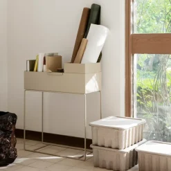 Ferm Living Ferm opbergdoos papier met deksel 2-pack, Bruin< Opbergoplossingen Voor De Kinderkamer|Opbergmanden