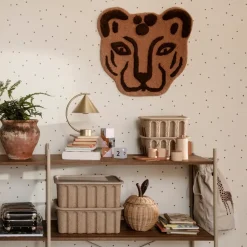 Ferm Living Ferm opbergdoos papier met deksel 2-pack, Bruin< Opbergoplossingen Voor De Kinderkamer|Opbergmanden