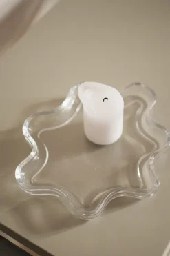 DBKD Filter decoratieschaal, Clear, Ø22x2 cm< Decoratieve Accessoires|Decoratieve Dienbladen
