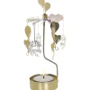 Pluto Design Fira draaiende waxinelichthouder, Zilver-goud< Kerstdecoraties