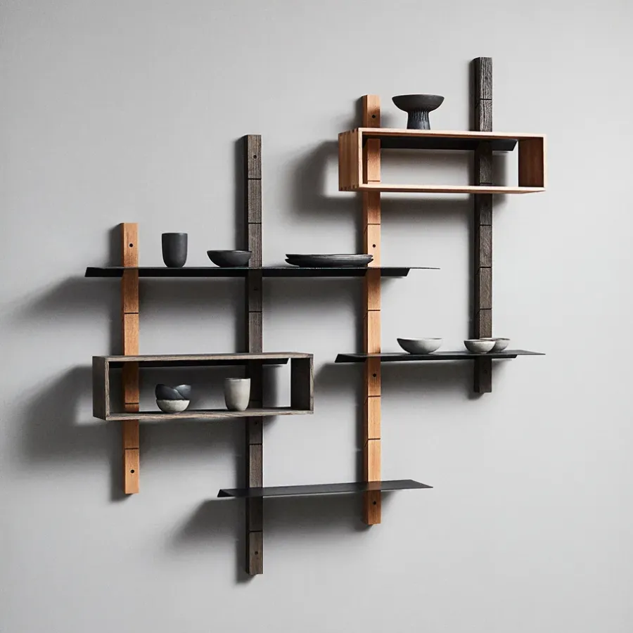 MUUBS Fire schaal op voet S, Bruin< Decoratieve Schalen