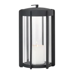 Zone Denmark Firefly lantaarn windlicht25 cm, Black< Kaarsenhouders & Kaarsenborden
