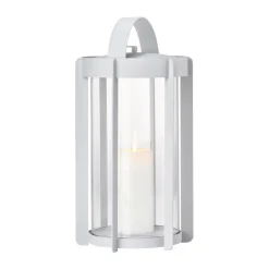 Zone Denmark Firefly lantaarn windlicht 35 cm, Soft Grey< Kaarsenhouders & Kaarsenborden