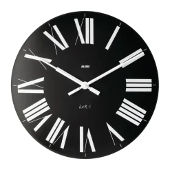 Alessi Firenze wandklok Ø36 cm, Zwart< Wandklokken