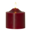 Star Trading Flamme LED-blokkaars 9,5 cm, Rood< Led-Kaarsen