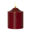 Star Trading Flamme LED-blokkaars 12 cm, Rood< Led-Kaarsen