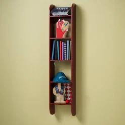 TÔNN furniture Flaneaur wandplank 27x128 cm, Burgundy< Planken & Planksystemen