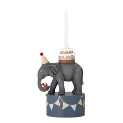 Bloomingville Flor kandelaar 18 cm, Olifant< Kandelaars|Kinderkamer Interieuraccessoires