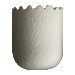 DBKD Flowery wandpot 24 cm, Creme< Bloempotten