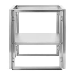Kristina Dam Studio Foldable bijzettafel 40x40 cm, Geborsteld roestvrij staal< Tv- & Mediameubels|Ladekasten & Dressoirs
