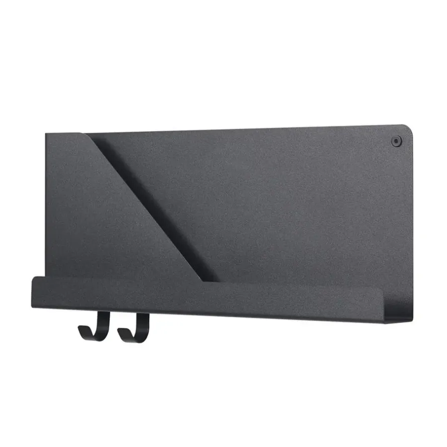 Muuto Folded plank klein, zwart< Planken & Planksystemen