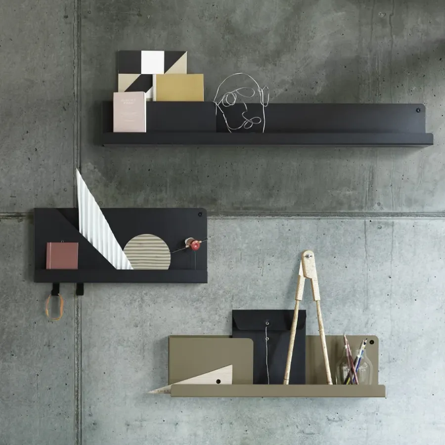 Muuto Folded plank 29,5x40 cm, Olive< Planken & Planksystemen