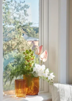 AYTM Folium vaas 20 cm, Amber< Vazen