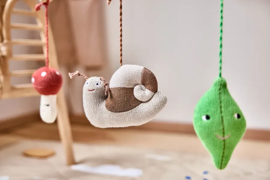 OYOY Forest play speelgoed voor babygym, Brown-green-red< Kinderkamer Interieuraccessoires|Kinderkamer Interieuraccessoires