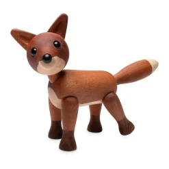 Spring Copenhagen Foxy vos decoratie 12 cm, Mahonie< Houten Beelden