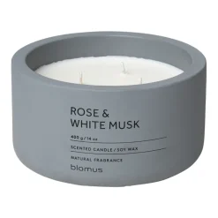 Blomus Fraga geurkaars 25 uur, Rose & White Musk-Flintstone< Geurkaarsen & Aroma Diffusers